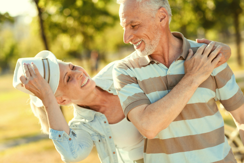 Older Couple Having Fun